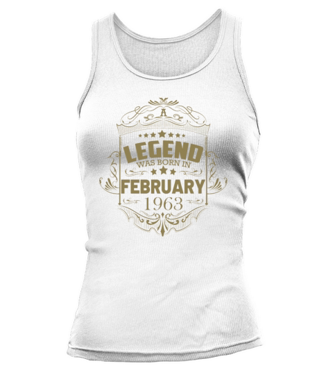 60th Birthday Gifts February 1963 Vintage Sayings Tank top Woman
