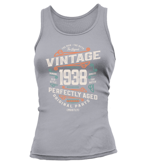 85 Years Old Vintage 1938 Man Myth Legend Tank top Woman