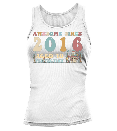 Awesome since 2016 - 7th Birthday - 2023 Groovy Tank top Woman