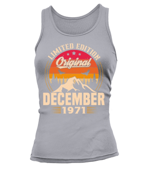 Birthday Gift December 1971 Vintage Retro Tank top Woman