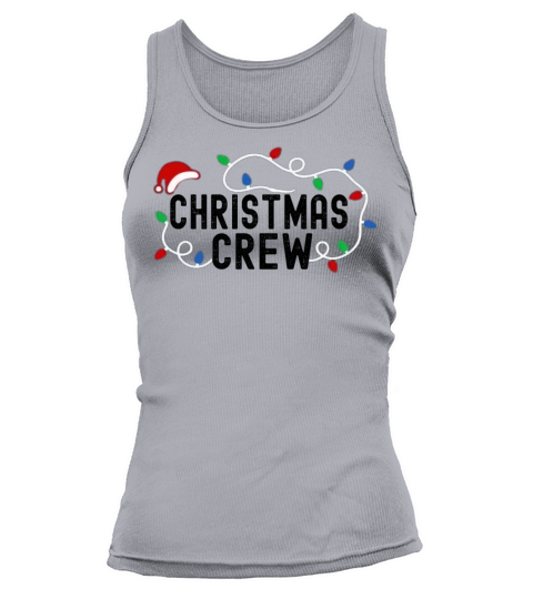 Christmas Crew Lights Grunge Hat Matching Pajama Tank top Woman