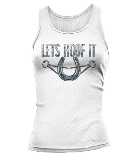 Farrier Lets Hoof It Forging Metalworking Farriers Tank top Woman