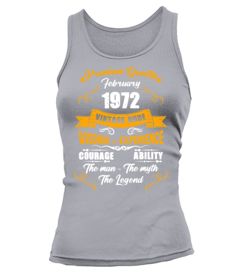 February 1972 Vintage Birthday Present Tank top Woman