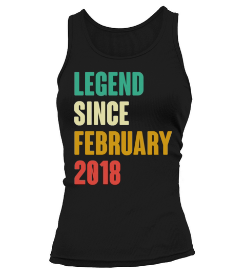 February 2018 4th Birthday 4 Years Old Bday Gift Tank top Woman
