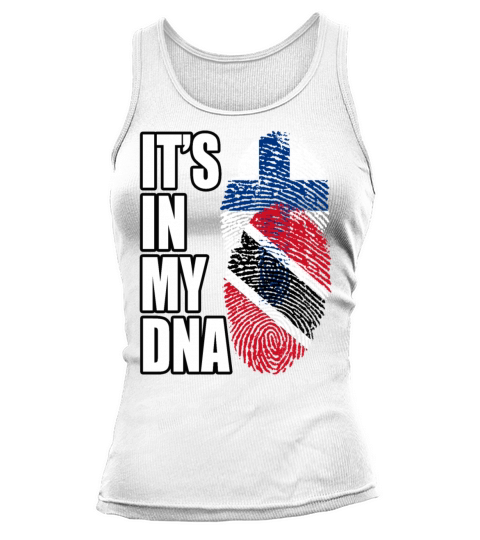 Finland And Trinidad Tobago Mix Heritage DNA Flag Tank top Woman
