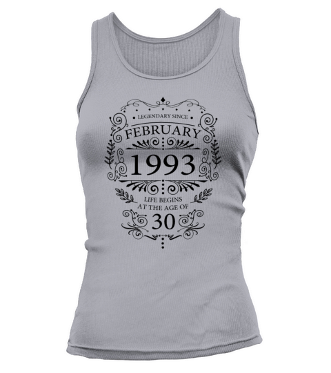 Legendary since February 1993 Vintage birthday 30 Tank top Woman