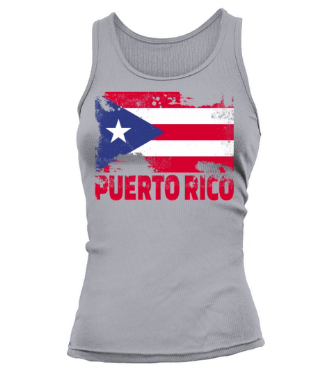 Puerto Rico Flag Vintage Distressed Caribbean Grun Tank top Woman