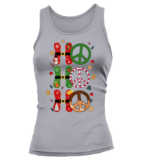 Retro Groovy Ho Ho Ho Santa Cookie Funny Christmas Tank top Woman