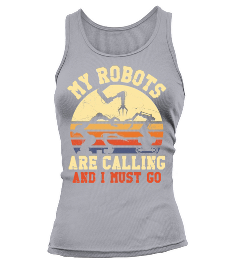 Robot Robotics Engineer Retro Tank top Woman