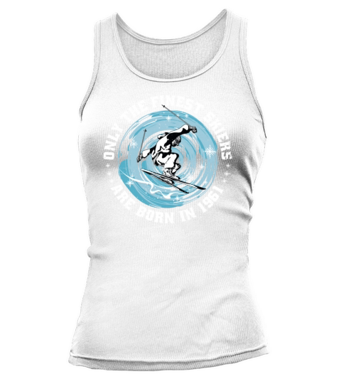 Skiers Skier Vintage born in 1961 Birthday Ski Tank top Woman