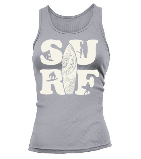 Surf Surfboard Vintage Surfers Retro 80s 90s Tank top Woman