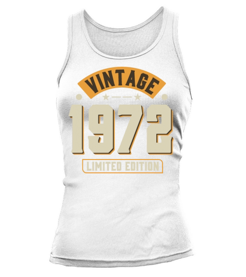 Vintage 1972 50th Birthday Fiftieth Gift Tank top Woman
