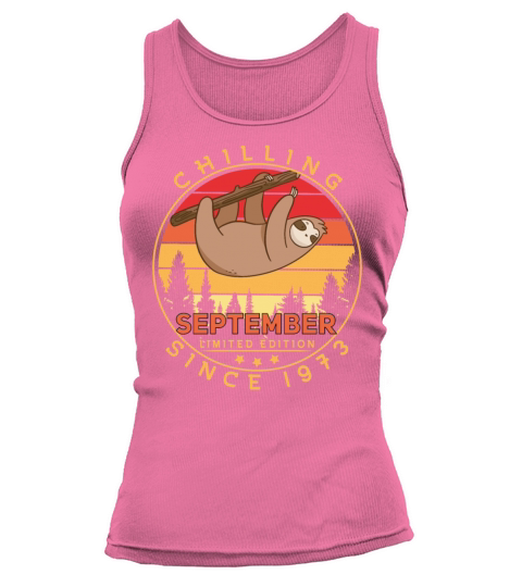 Vintage 1973 September Vintage Gift Idea Tank top Woman
