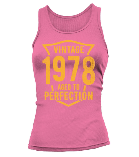 Vintage 1978 Aged To Perfection 45th Birthday Tank top Woman