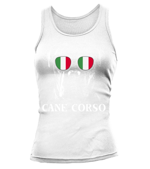Vintage Cane Corso Dog Italy Flag Tank top Woman