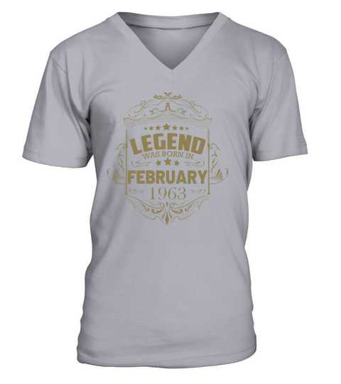 60th Birthday Gifts February 1963 Vintage Sayings V-Neck T-shirt