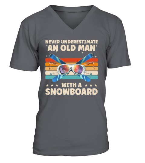 Funny Snowboarding Design For Snowboarder Cool V-Neck T-shirt