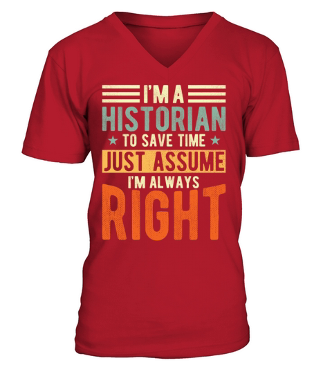 Historian V-Neck T-shirt