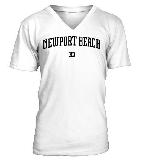 Newport Beach California Vintage V-Neck T-shirt