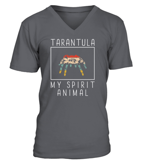 Spirit Animal Vintage Sunset Cute Womens Tarantul V-Neck T-shirt