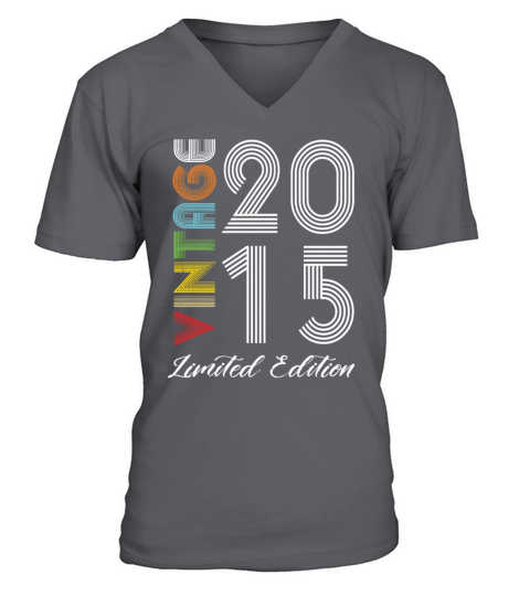 Vintage 2015 Vintage Birthday Retro Vintage V-Neck T-shirt