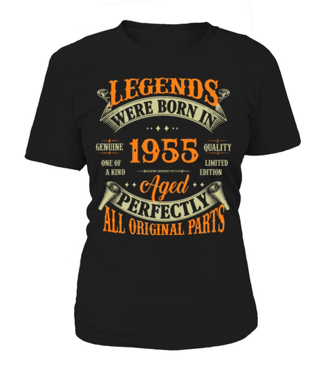 67th Birthday Vintage Legends Born In 1955 67 Year Women's T-Shirt