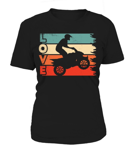 all terrain vehicles Cute LOVE art vintage retro Women's T-Shirt