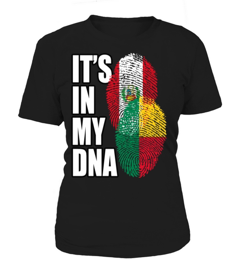 Beninese And Peruvian Mix Heritage DNA Flag Women's T-Shirt