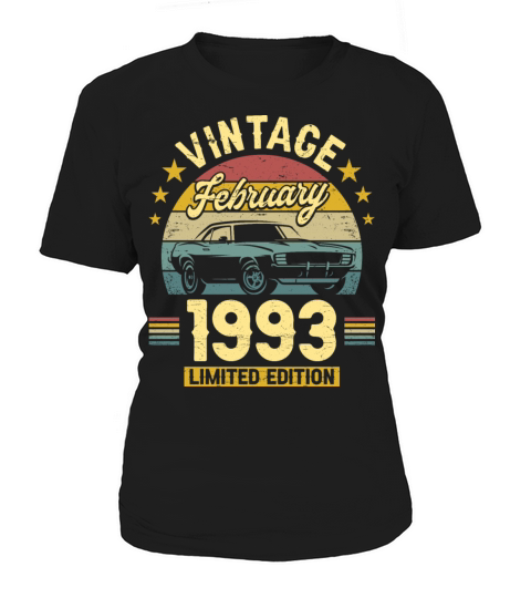 February 1993 30 Years Old Vintage 30th Birthday Women's T-Shirt