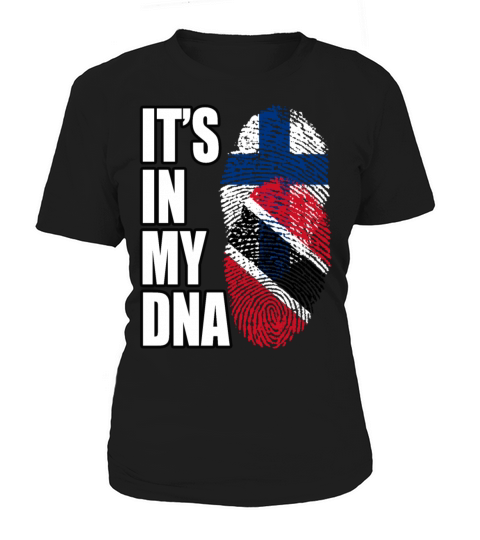 Finland And Trinidad Tobago Mix Heritage DNA Flag Women's T-Shirt