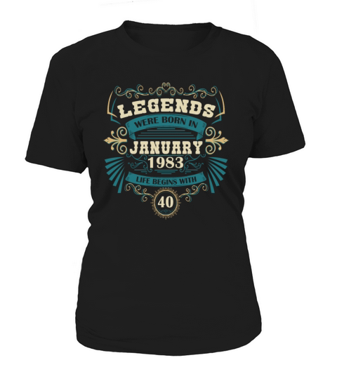 january 1983 birthday vintage Women's T-Shirt