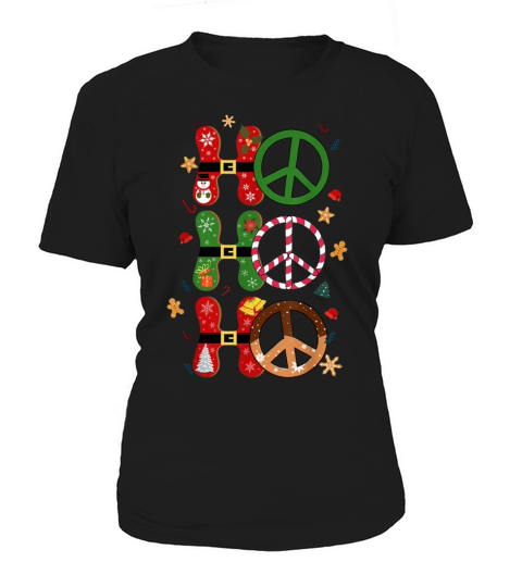 Retro Groovy Ho Ho Ho Santa Cookie Funny Christmas Women's T-Shirt