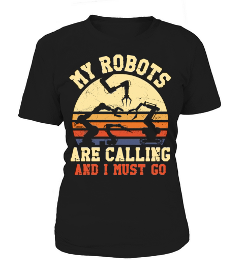 Robot Robotics Engineer Retro Women's T-Shirt