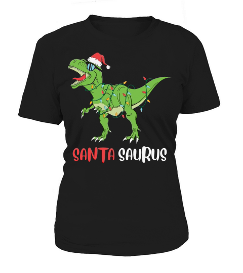 Santa Saurus Funny Christmas Trex Women's T-Shirt