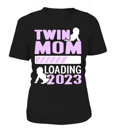 Womens Twin Mama Twin Mom to Be Pregnancy Women's T-Shirt