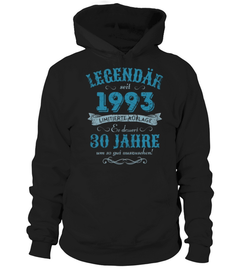 30th Birthday Vintage 1993 Hoodie Unisex
