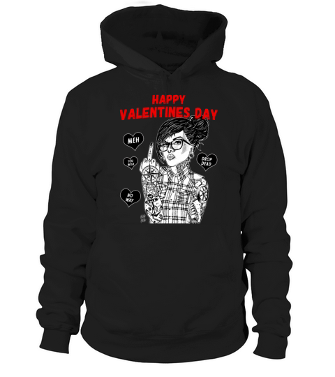 Anti Happy Valentines Day Hoodie Unisex