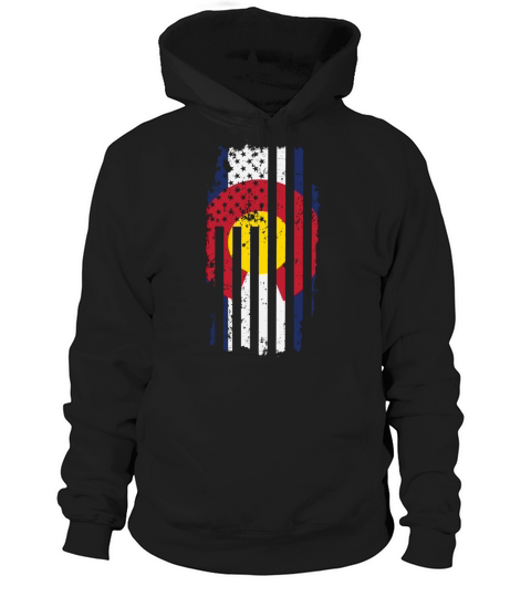 Colorado Vintage State Flag Hoodie Unisex