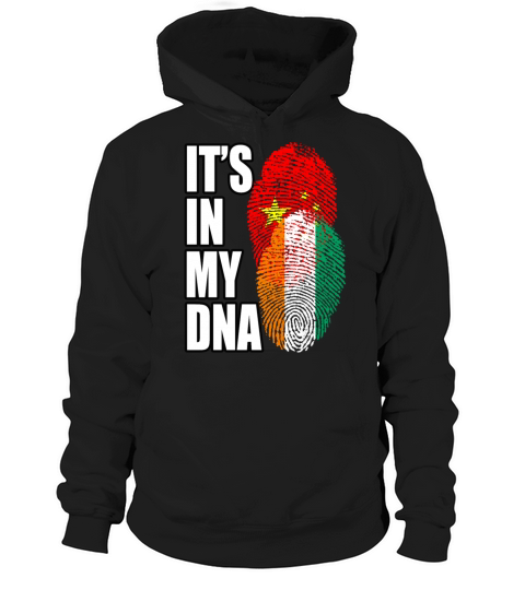 Ivorian And Chinese Mix Heritage DNA Flag Hoodie Unisex