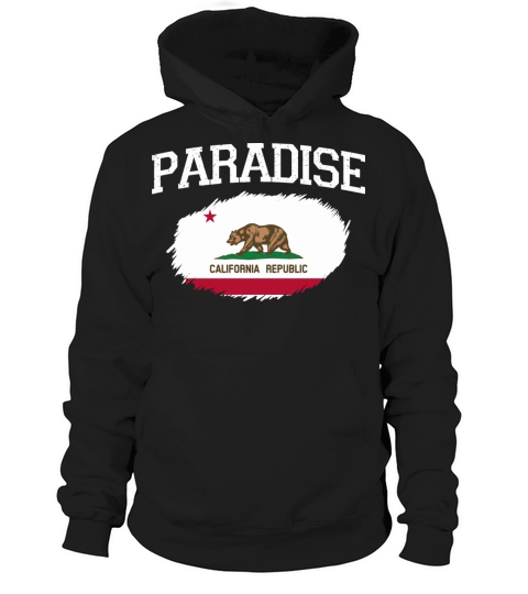 Paradise Ca California Flag Vintage Usa Sports Men Hoodie Unisex