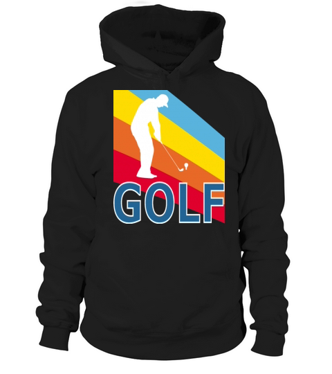 Retro Vintage Style Golf Player Sports Game Hoodie Unisex