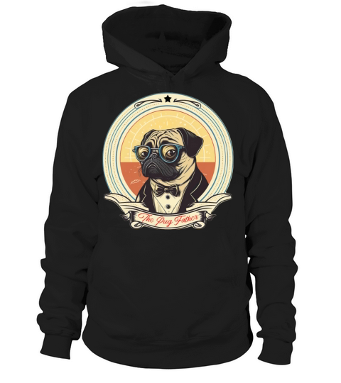 The Pug Father vintage Hoodie Unisex