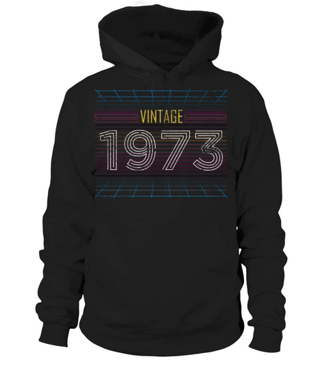 Vintage 1973 48th Birthday Gift Hoodie Unisex