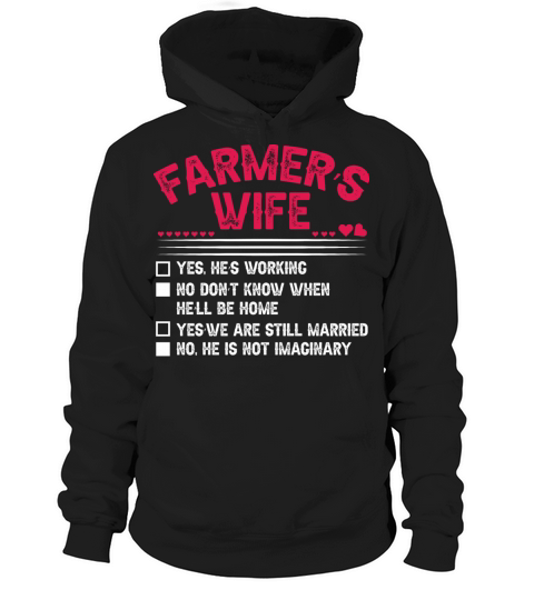 Womens Farmer s Wife Checklist funny saying gift Hoodie Unisex