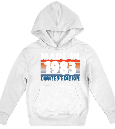 40th birthday made in 1983 limited edition Kids Hoodie