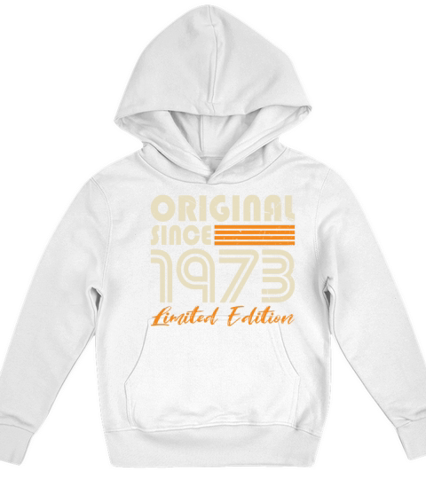 50th birthday vintage 1973 original since 1973 Kids Hoodie