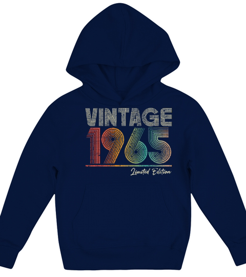 58 Years Old Vintage 1965 58th Birthday Gifts Kids Hoodie
