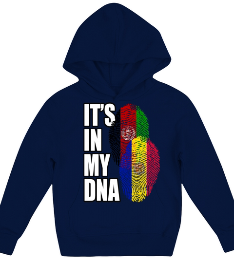 Andorran And Afghanistan Mix Heritage DNA Flag Kids Hoodie