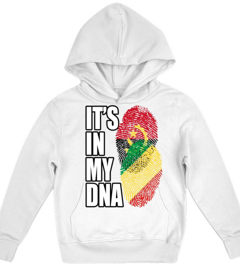 Angolan And Congolese Republic Mix Heritage DNA Fl Kids Hoodie