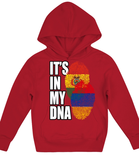 Armenian And Bolivian Mix Heritage DNA Flag Kids Hoodie